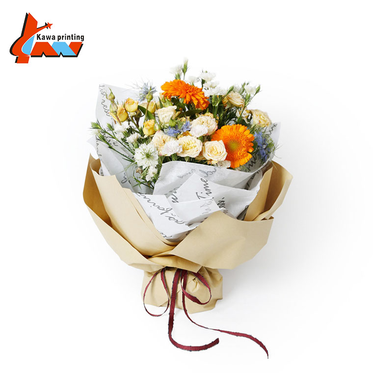 55gsm Custom Plain Brown Kraft Tissue Paper Wrapping Paper