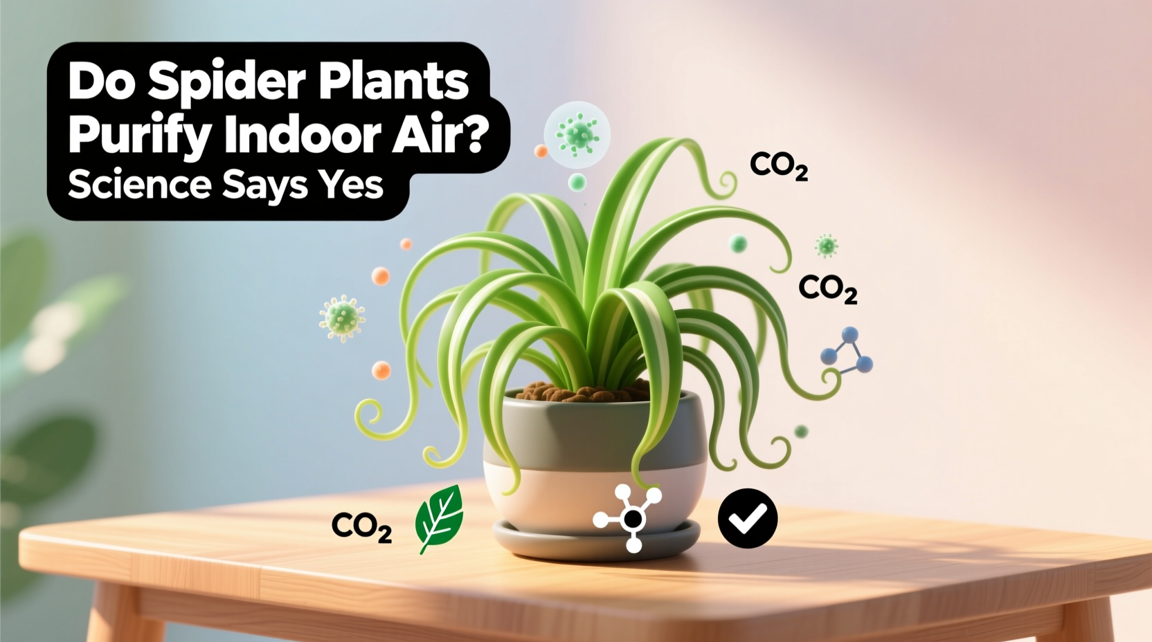 do spider plants purify the air in your house