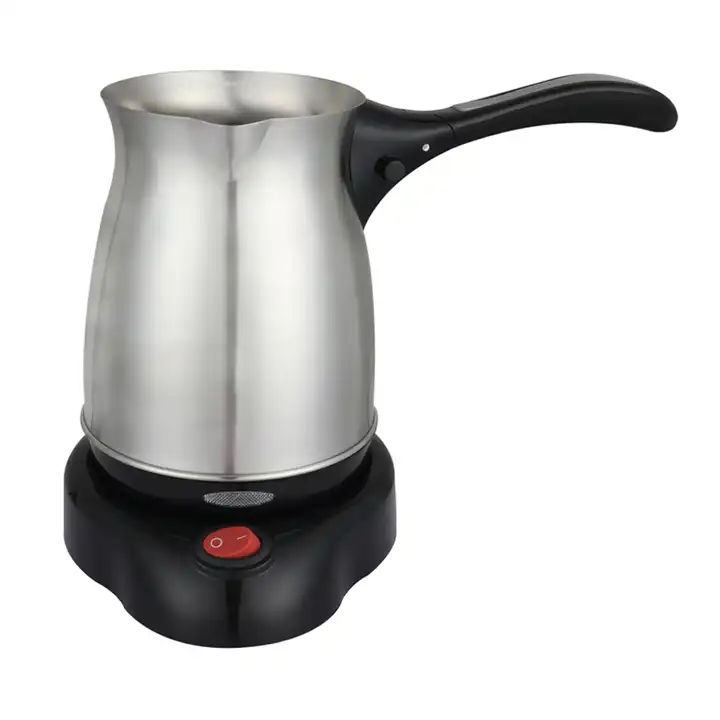 Electric Coffee Maker Pot with folding Handle Turkish Coffee Maker  (stainless steel)