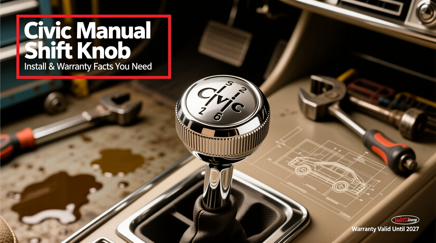 civic manual knob install warranty