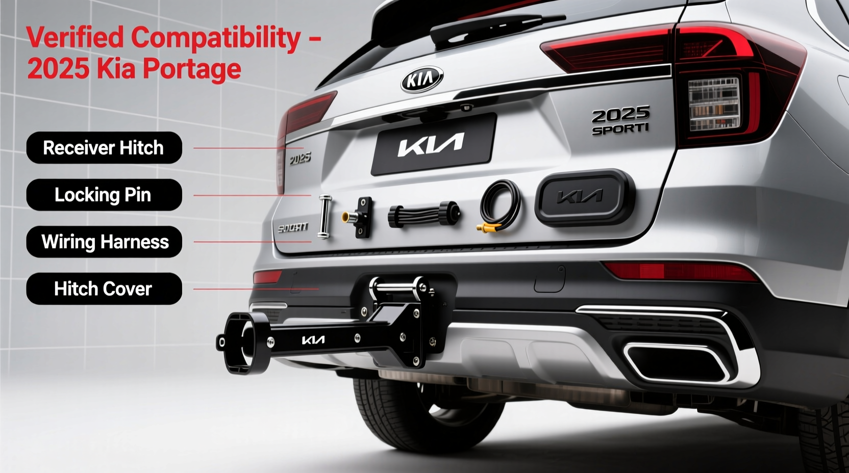 2025 sportage tow hitch accessories