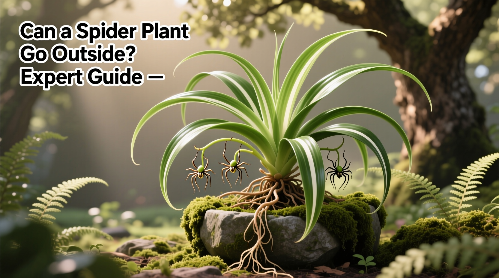 can a spider plant go outside