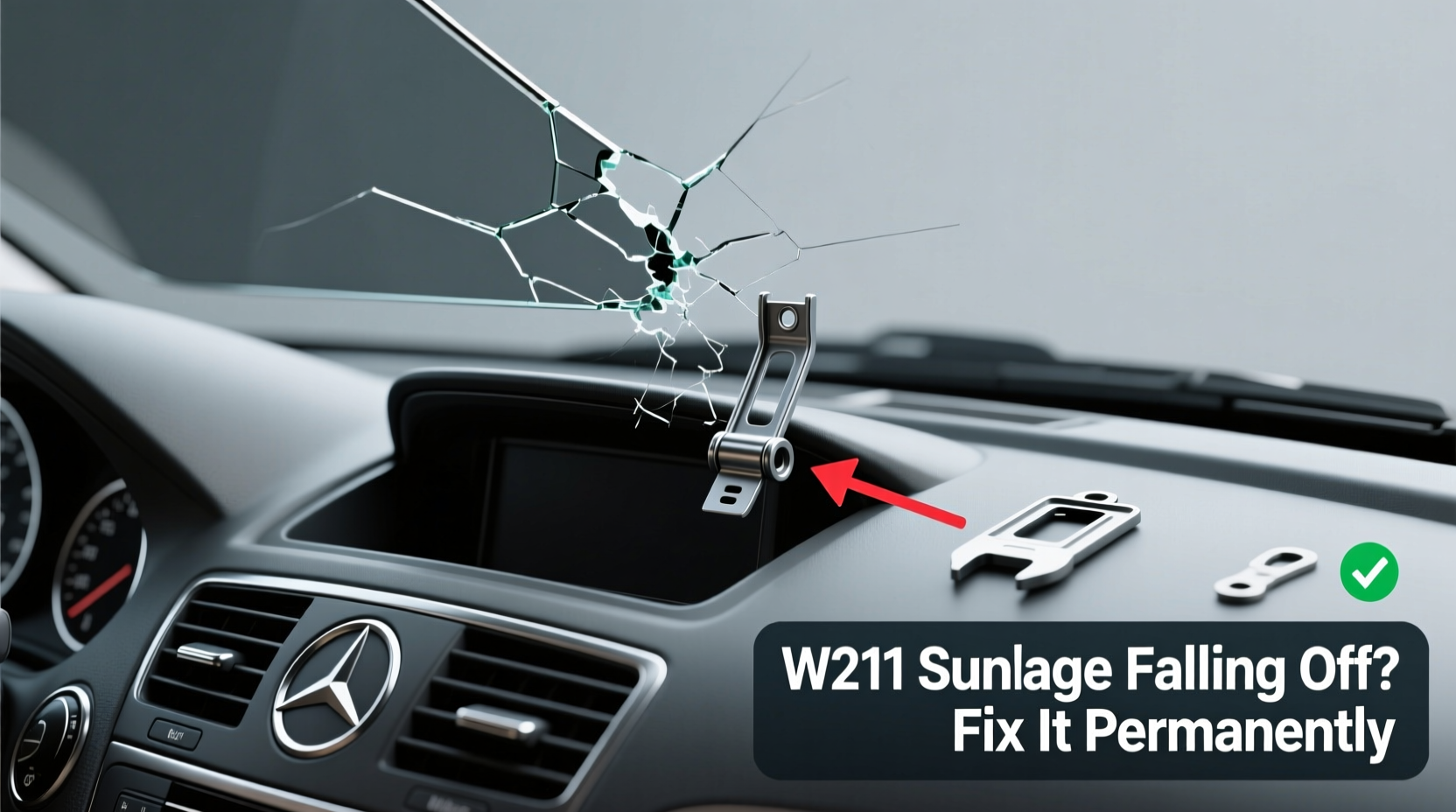 W211 Sunshade Falling Off? Fix It Permanently