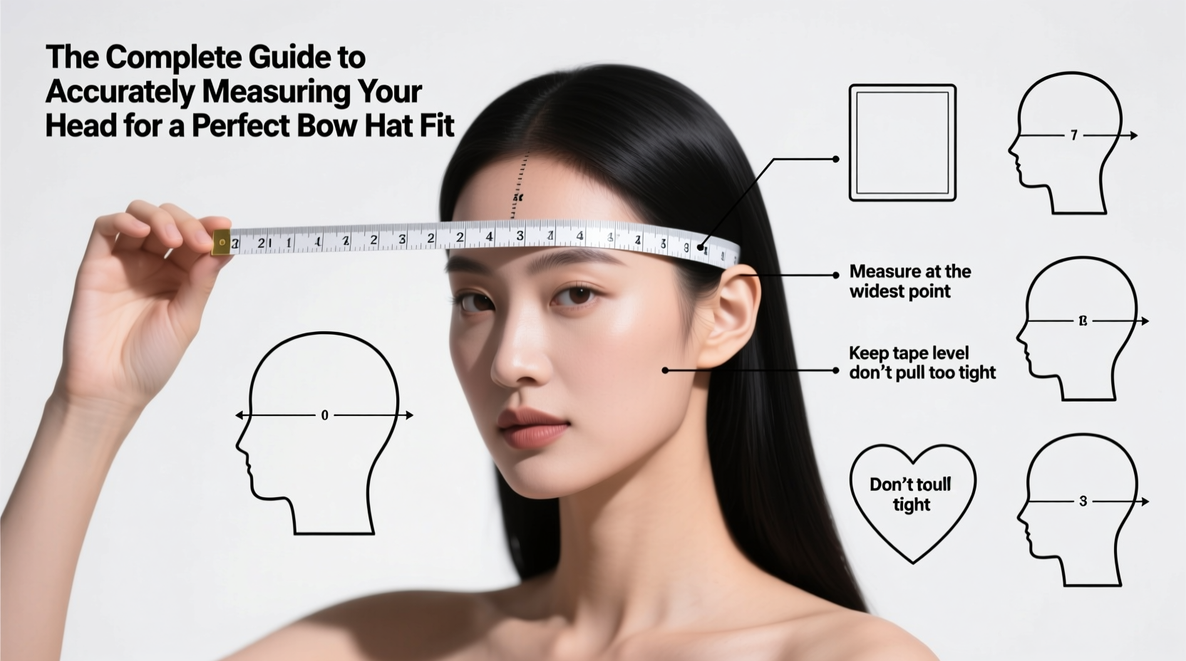the complete guide to accurately measuring your head for a perfect bow hat fit