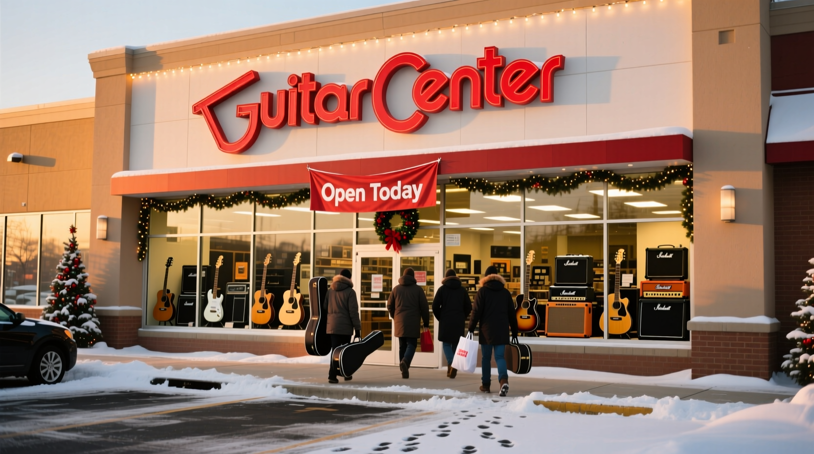 is guitar center open on christmas