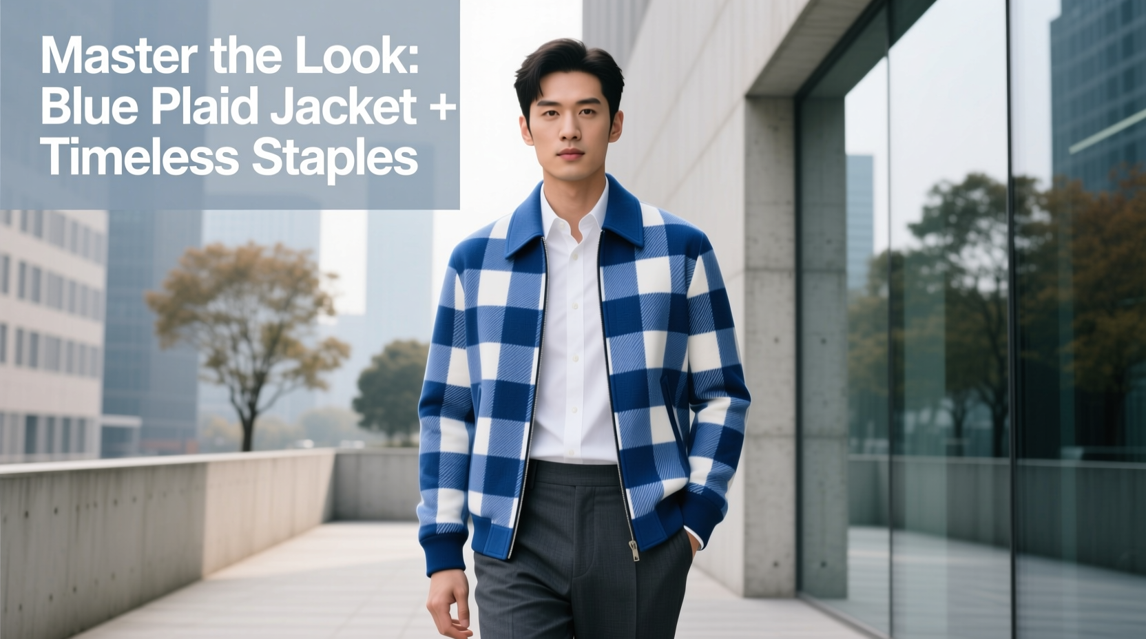 mastering style how to match a blue plaid jacket with versatile wardrobe staples
