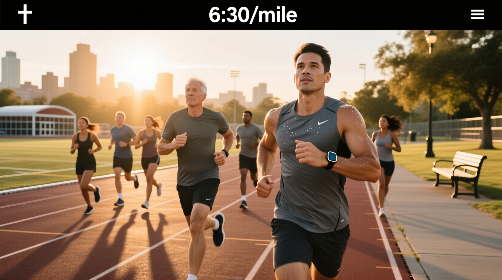 average mile run time by level