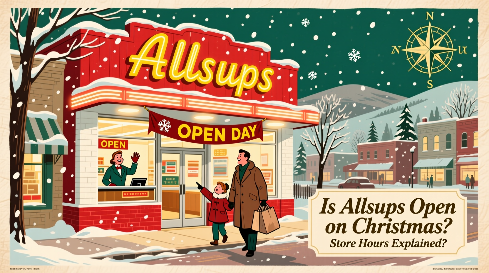 is allsups open on christmas
