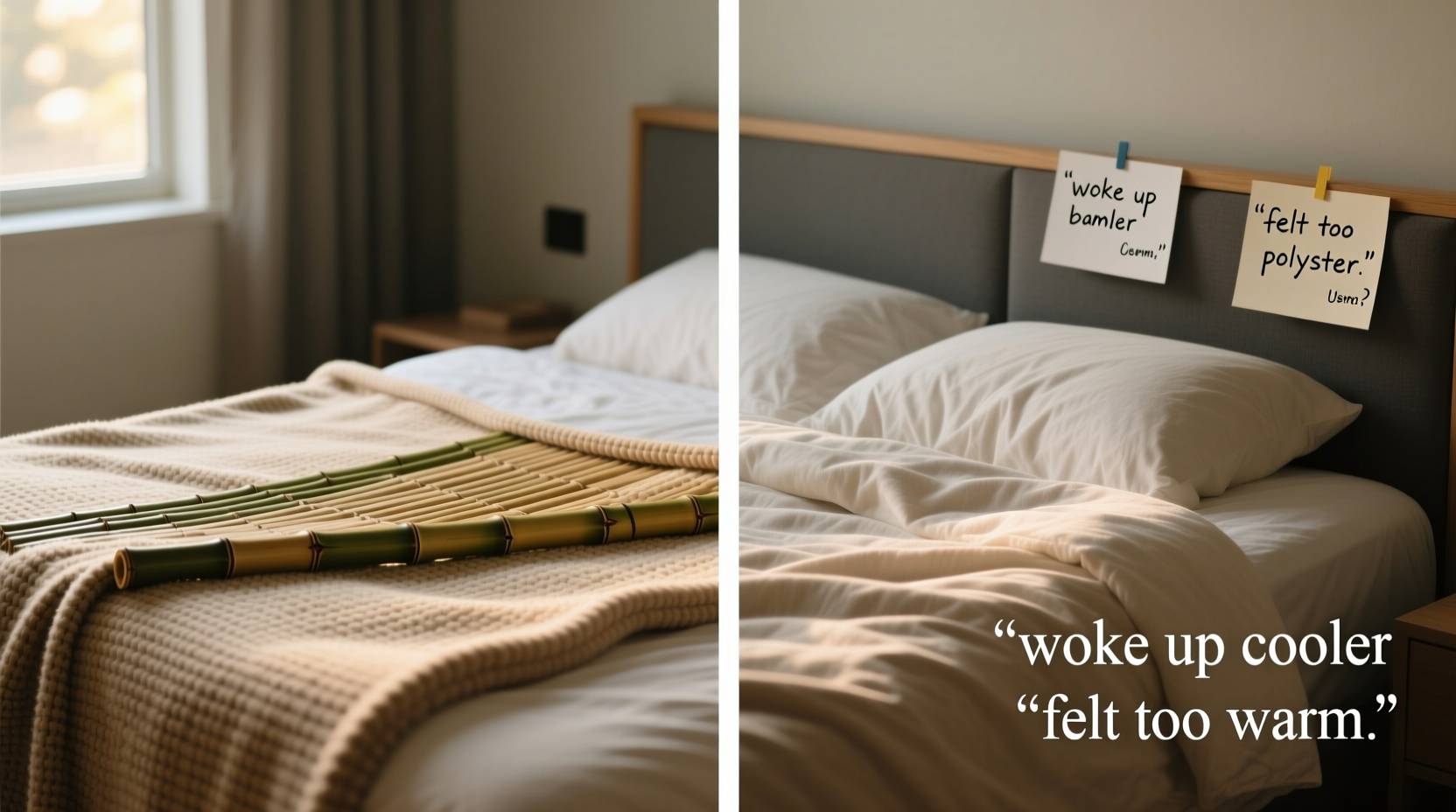 bamboo vs polyester blanket does it really impact sleep quality what do real users say 2