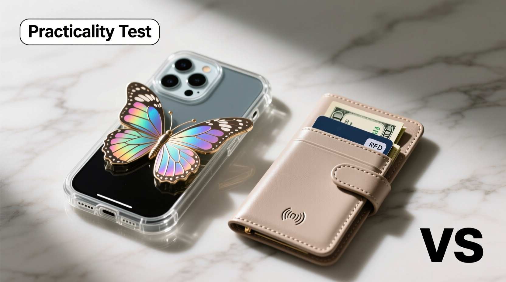 butterfly phone case vs wallet case which ones actually more practical