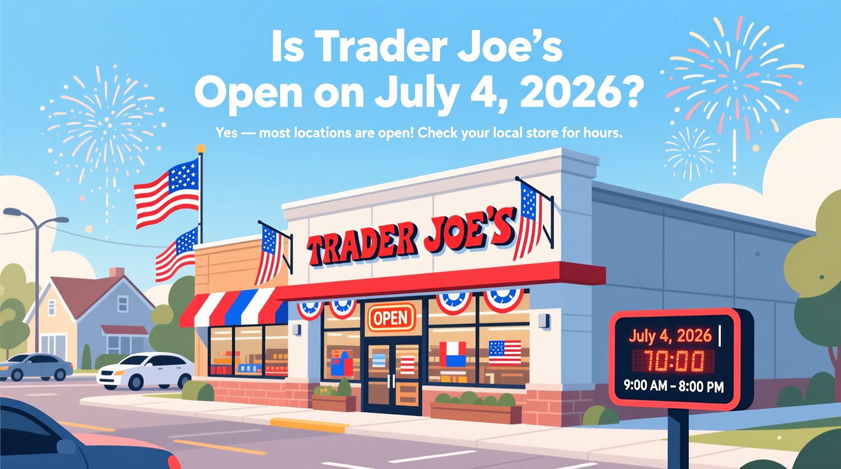 is trader joes open on july 4 2026
