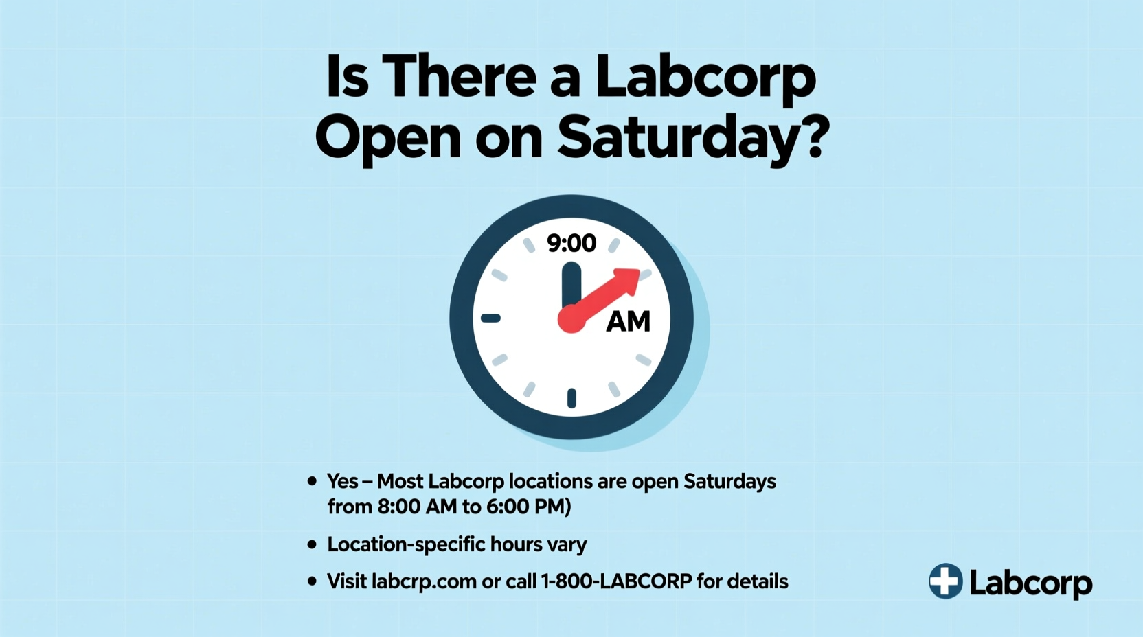 is there a labcorp open on saturday