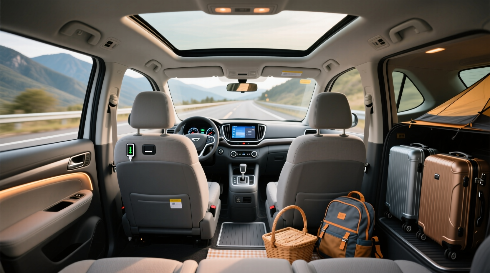 ertiga interior space road trip