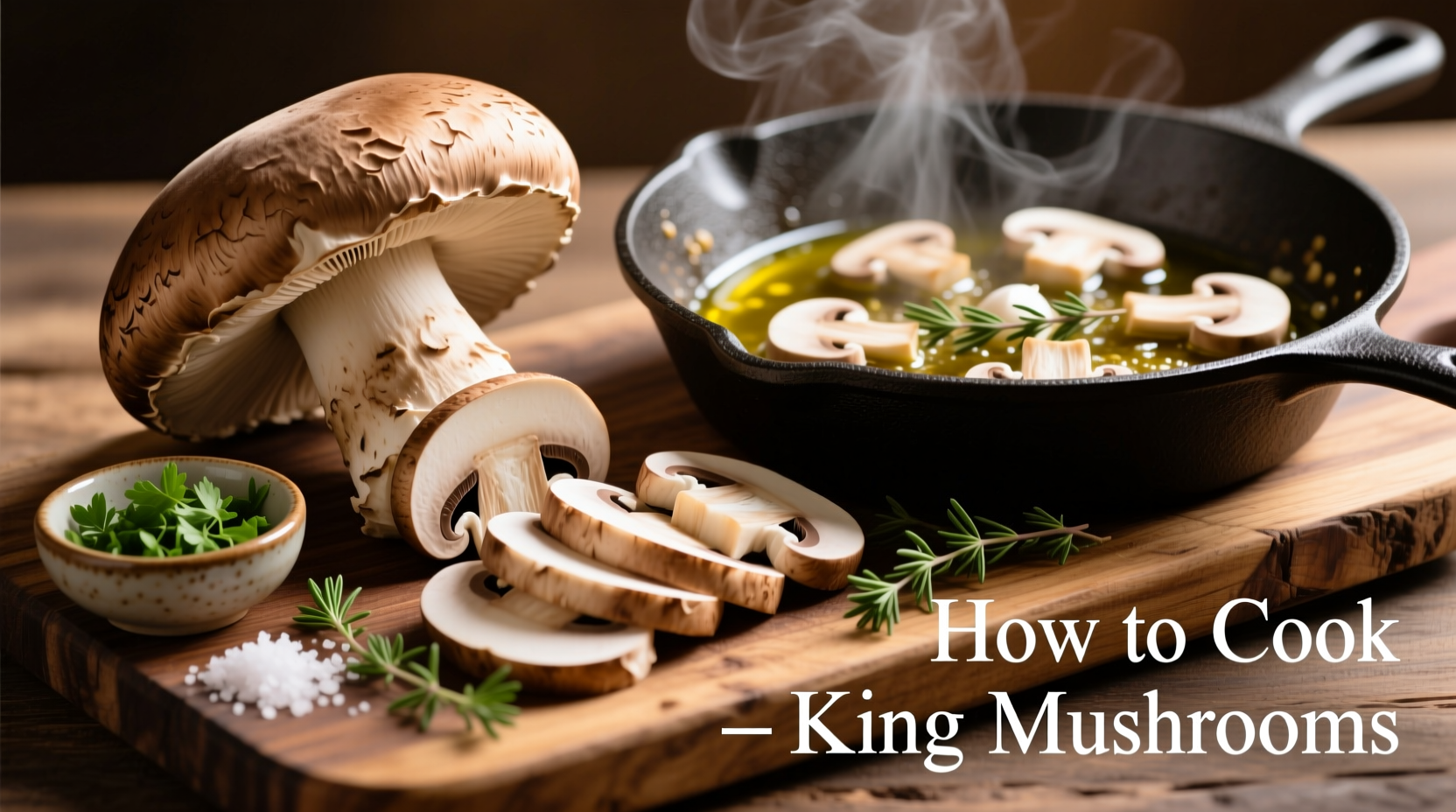 how to cook king mushrooms