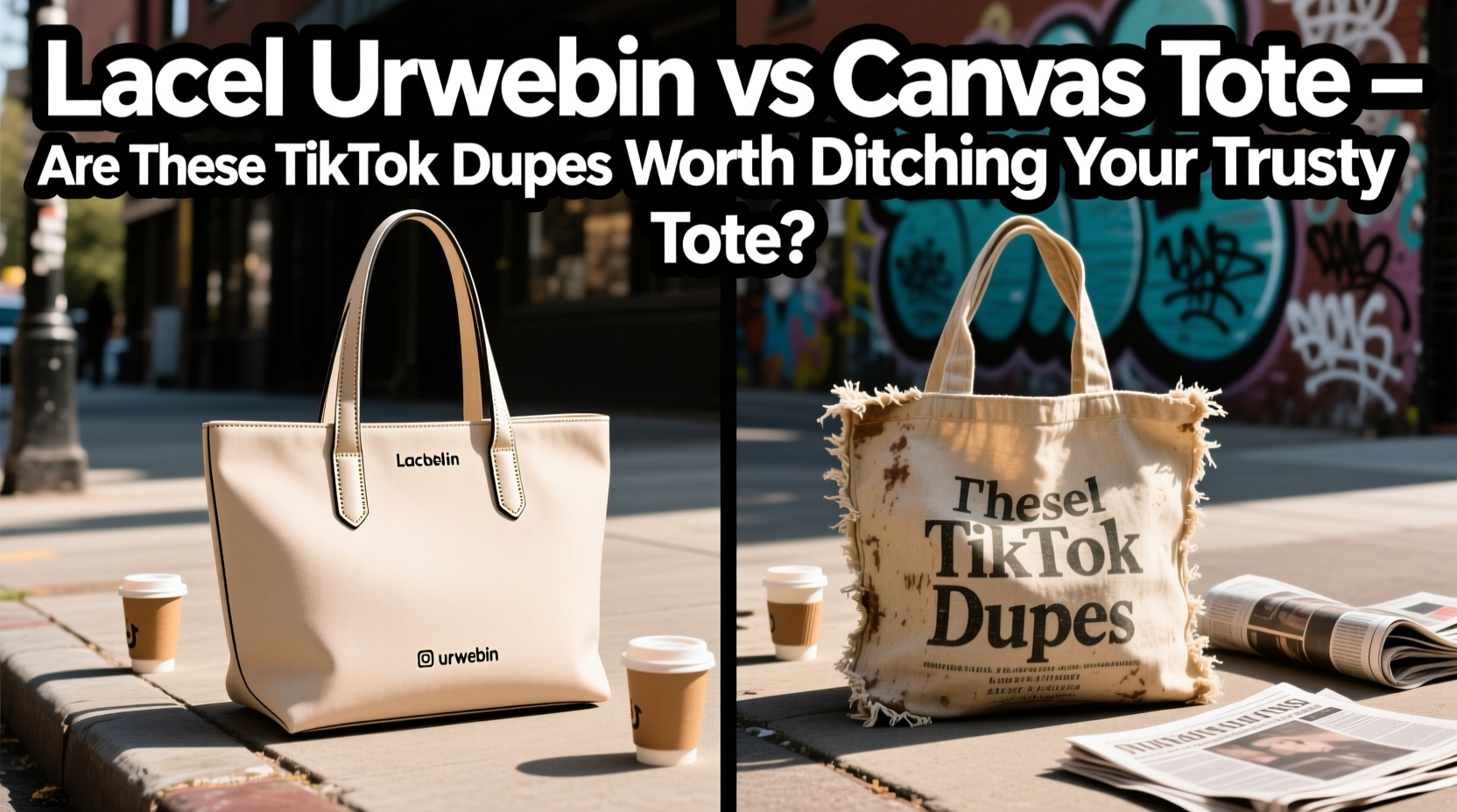 lacel urwebin vs canvas tote are the viral tiktok dupes worth ditching your trusty tote