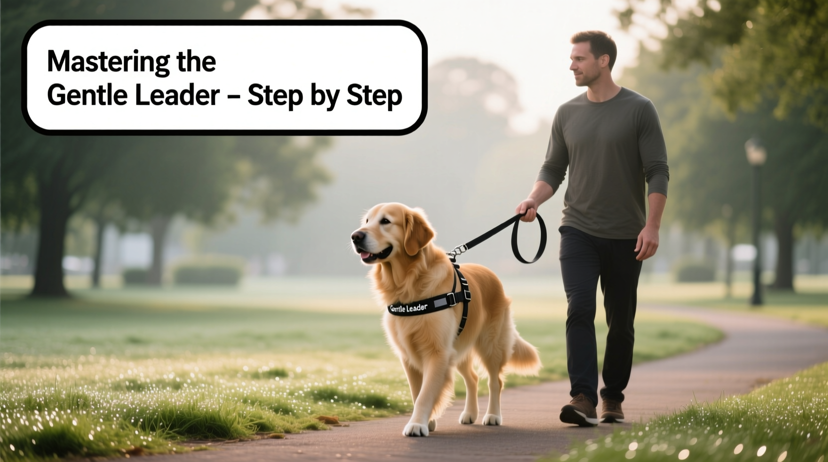 mastering the gentle leader dog leash step by step guide for a calm and controlled walk
