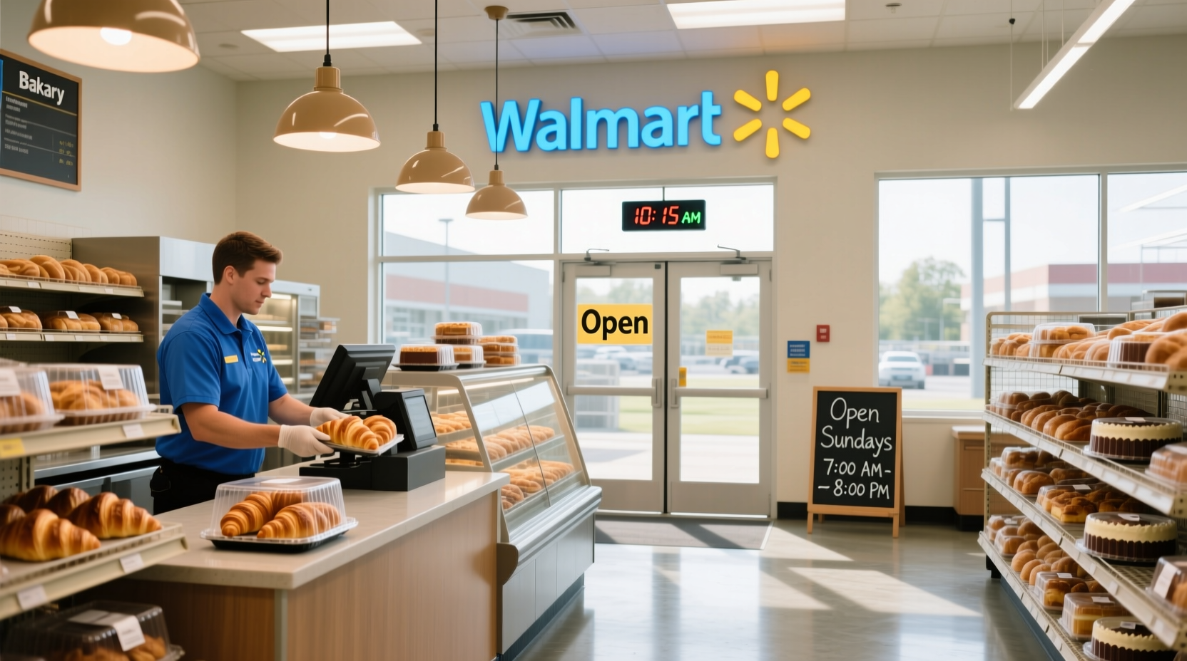 is walmart bakery open on sundays