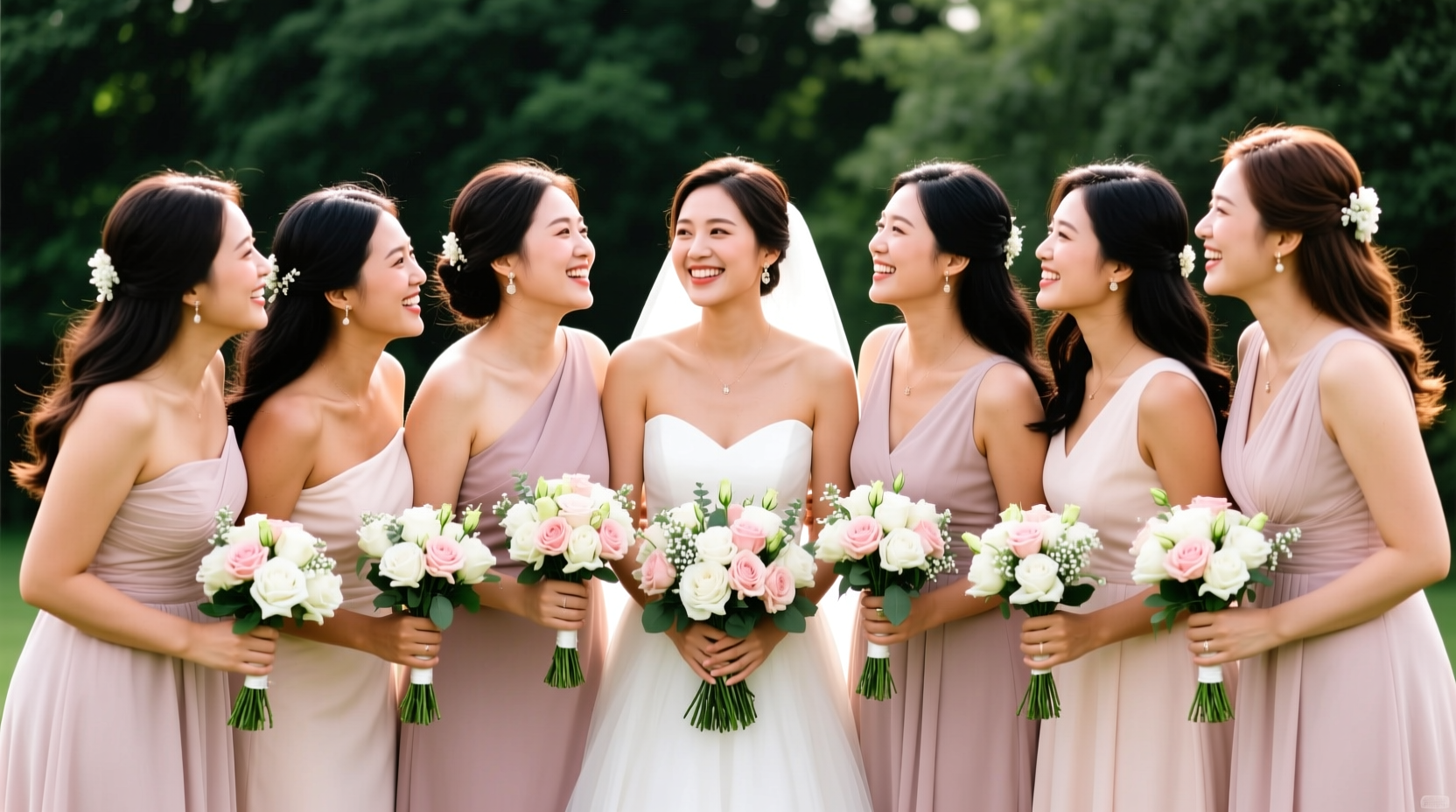 how many bridesmaids are in a wedding