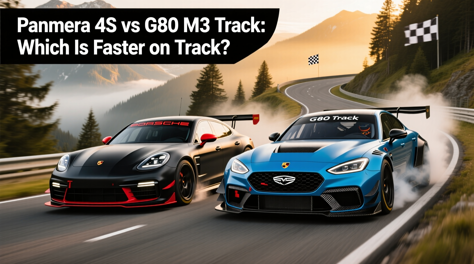 panamera 4s vs g80 m3 track
