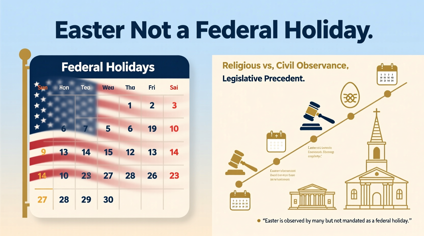 why is easter a federal holiday