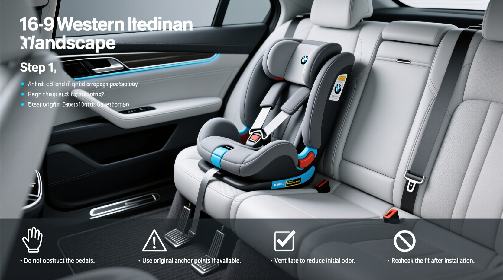 bmw 5 series with child car seats
