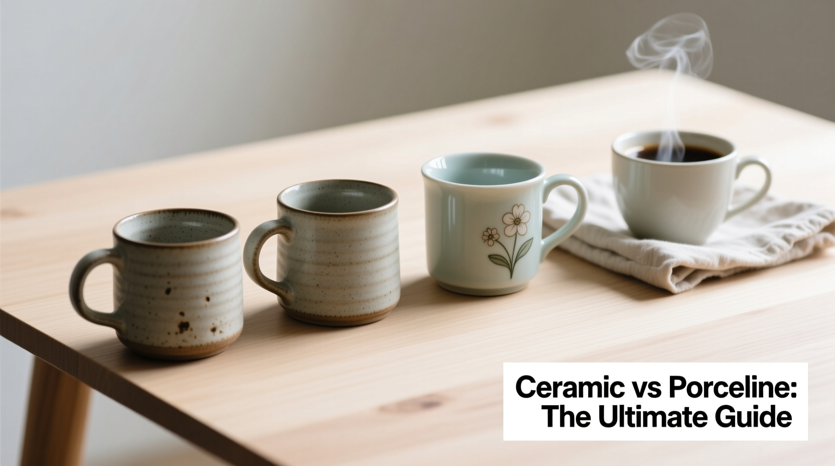 how to select the perfect mug a practical guide to choosing between ceramic and porcelain