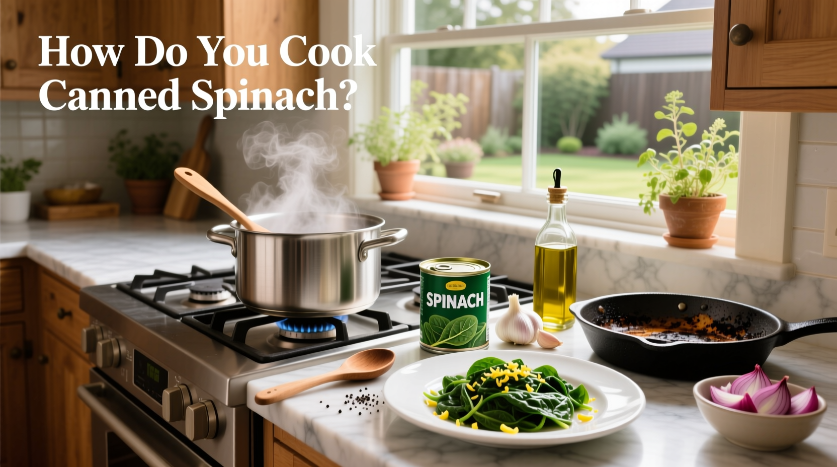 how to cook canned spinach well (not soggy or bland)