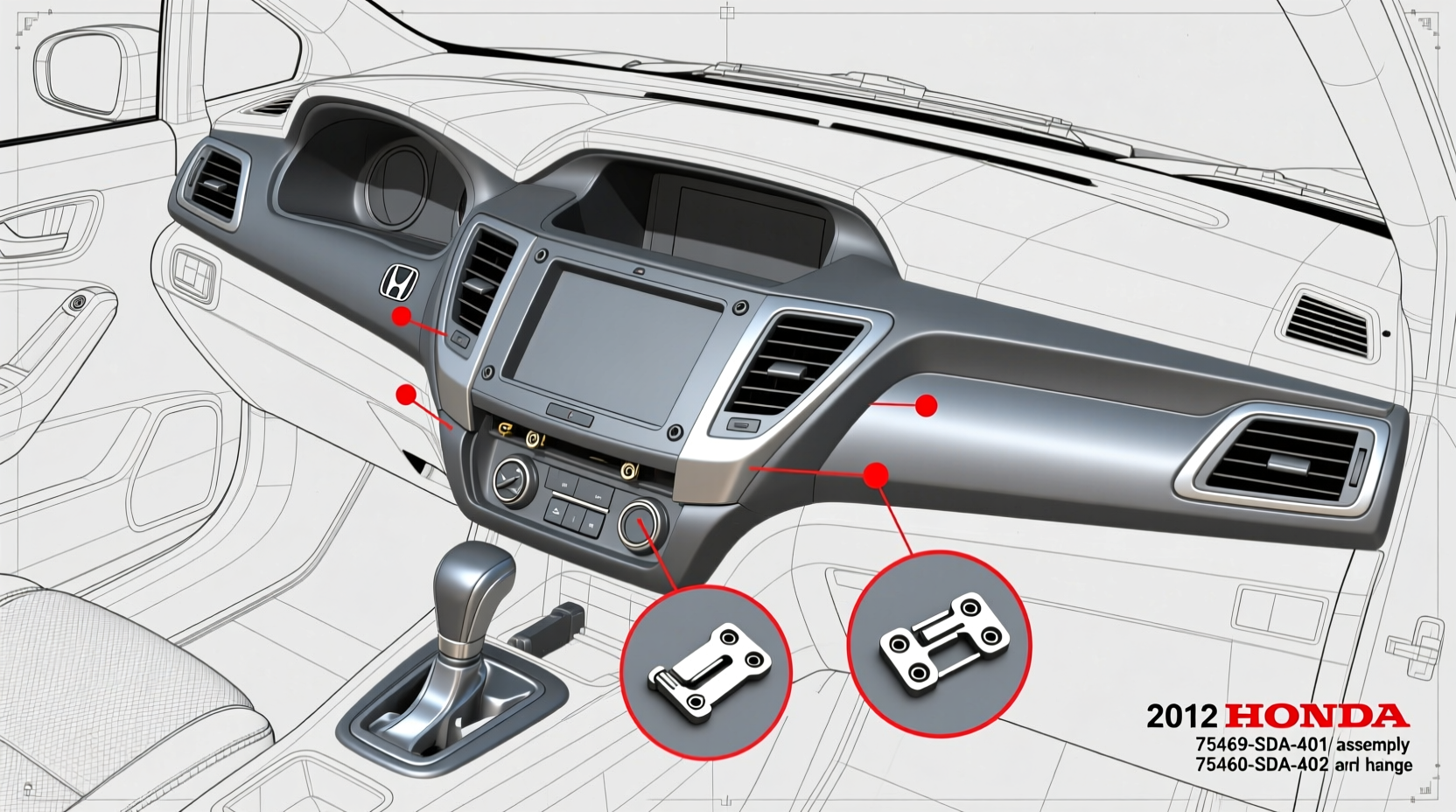 honda fit 2012 console lid issue