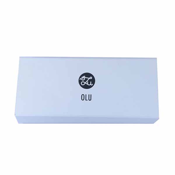 Recyclable cardboard flat folding gift box with magnetic lid