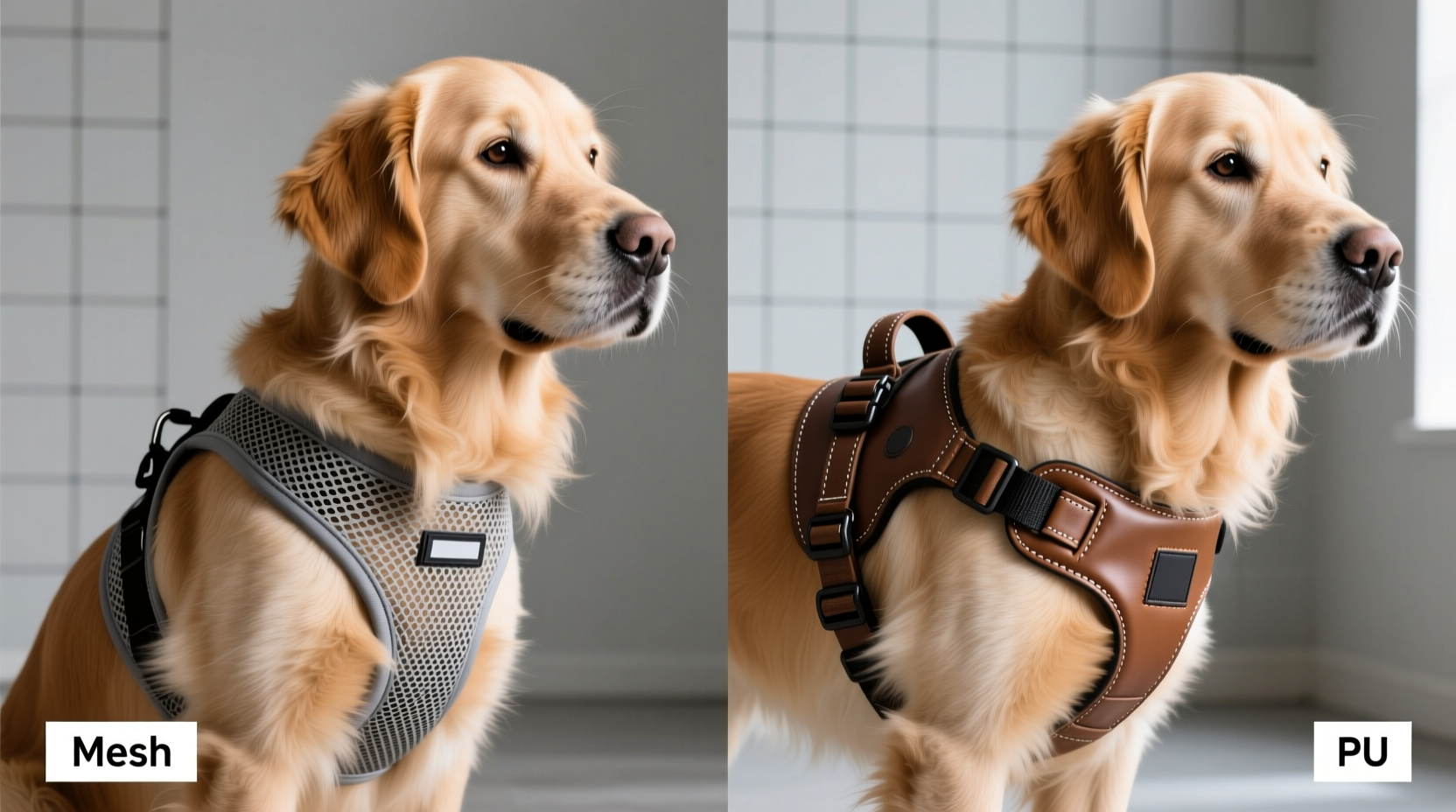 mesh vs pu dog harness does the material actually matter for comfort and training