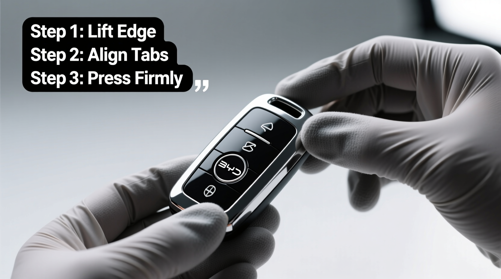 byd han key cover install guide