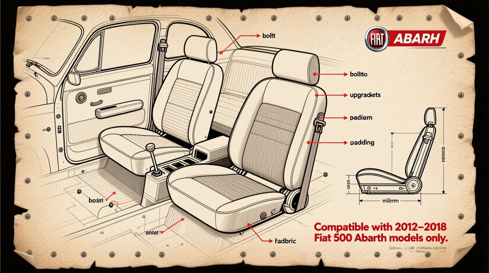 Fiat 500 Abarth Seat Replacement Guide & Compatibility Facts