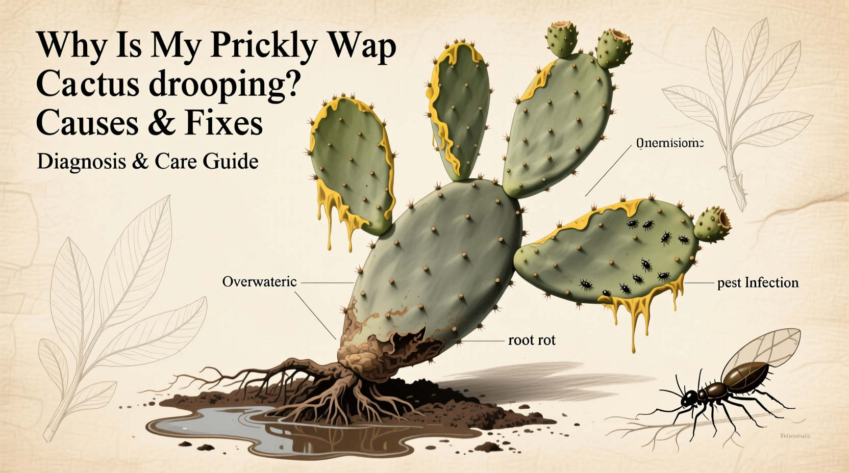 Why Is My Prickly Pear Cactus Drooping? Causes & Fixes