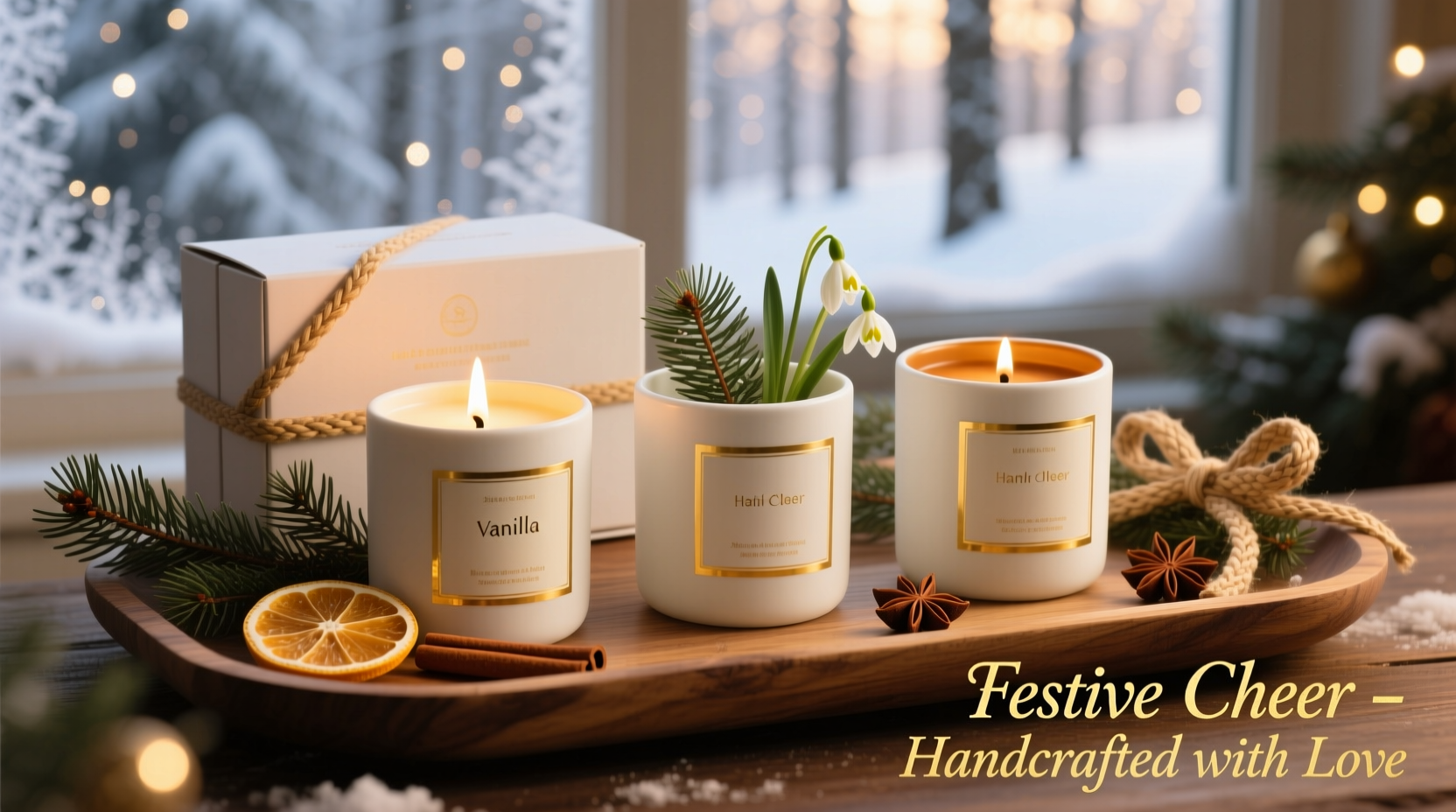 shop holiday gift set candles fragrant festive cheer