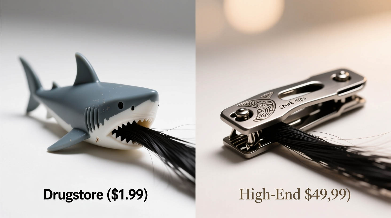 are expensive shark clips really worth it whats the difference between drugstore and high end