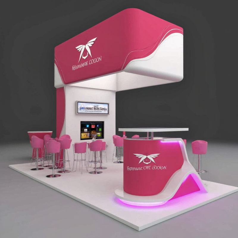 3D Booth Design Software for Retail Designers, material: sleek aluminum case with modern features.