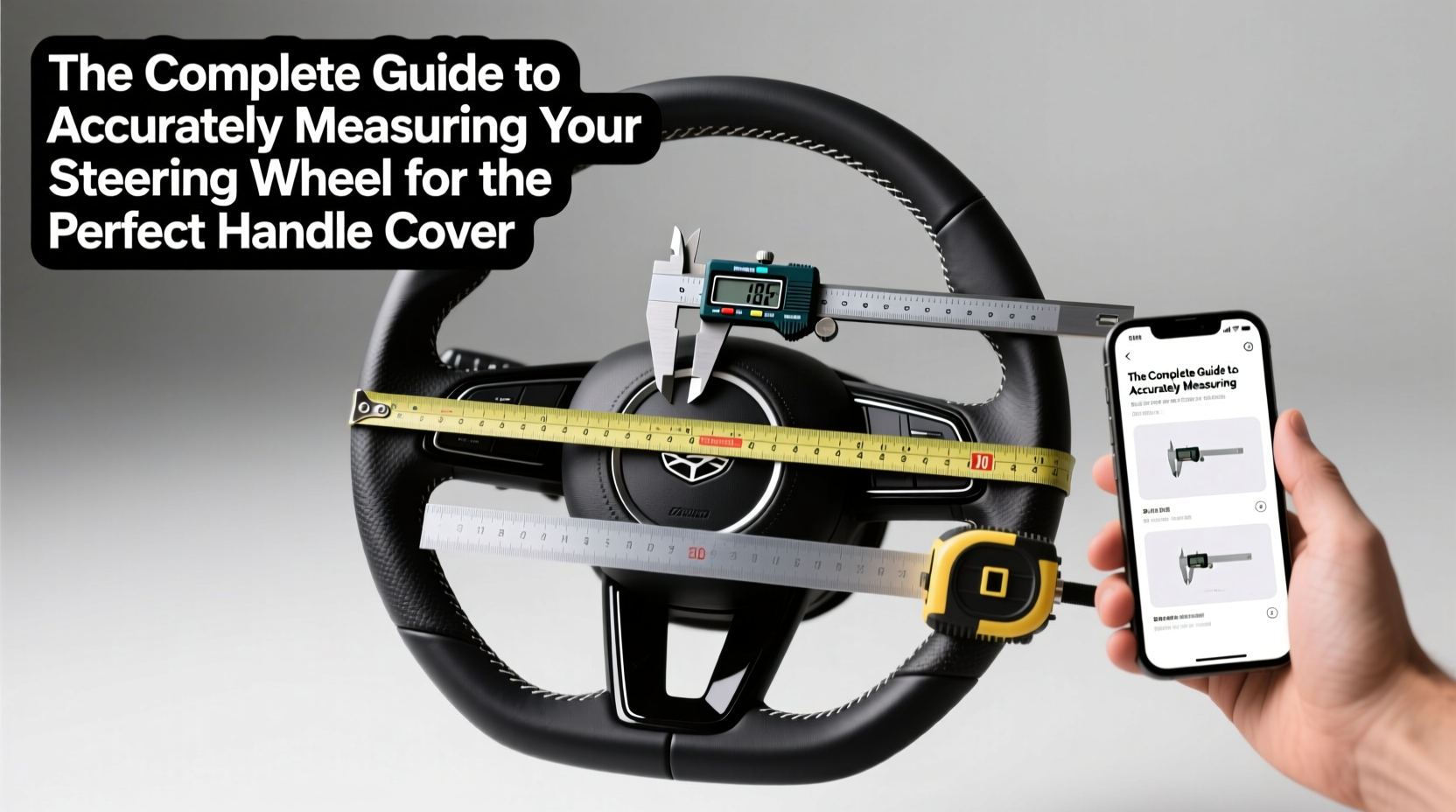 the complete guide to accurately measuring your steering wheel for the perfect handle cover