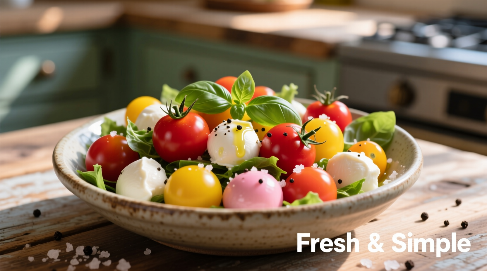 Vergleich verschiedener Tomatensorten für Caprese Salat