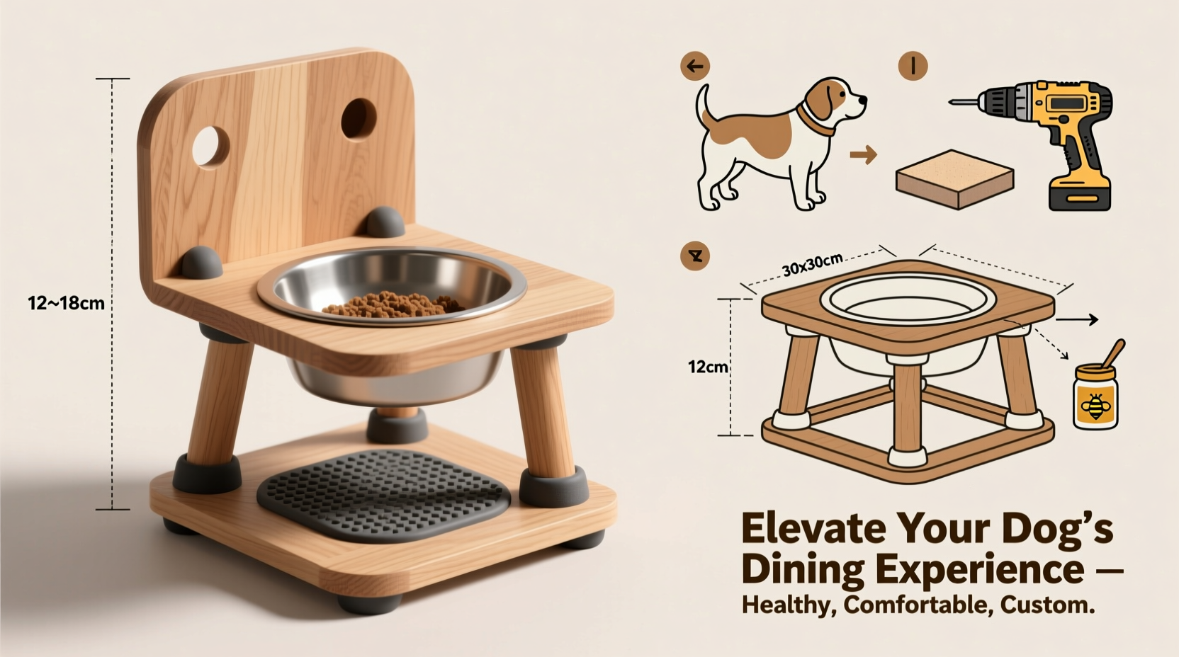 diy guide how to build a custom dog bowl riser for better pet health and comfort