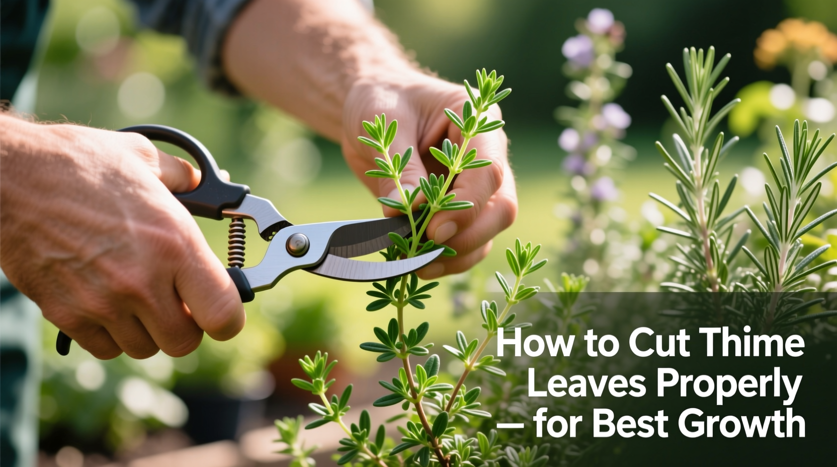 how to cut thyme leaves