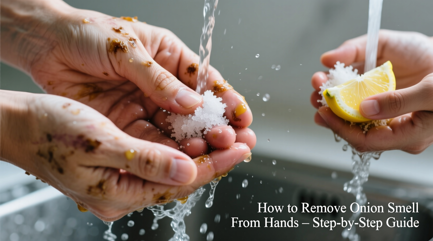 how to get rid of onion smell on hands