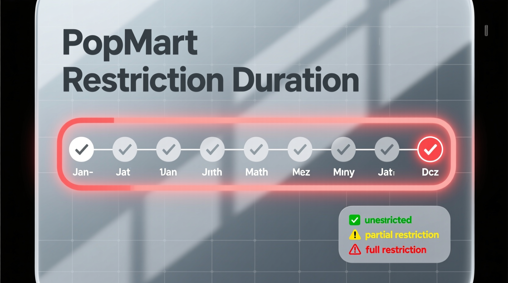 how long does popmart restriction last