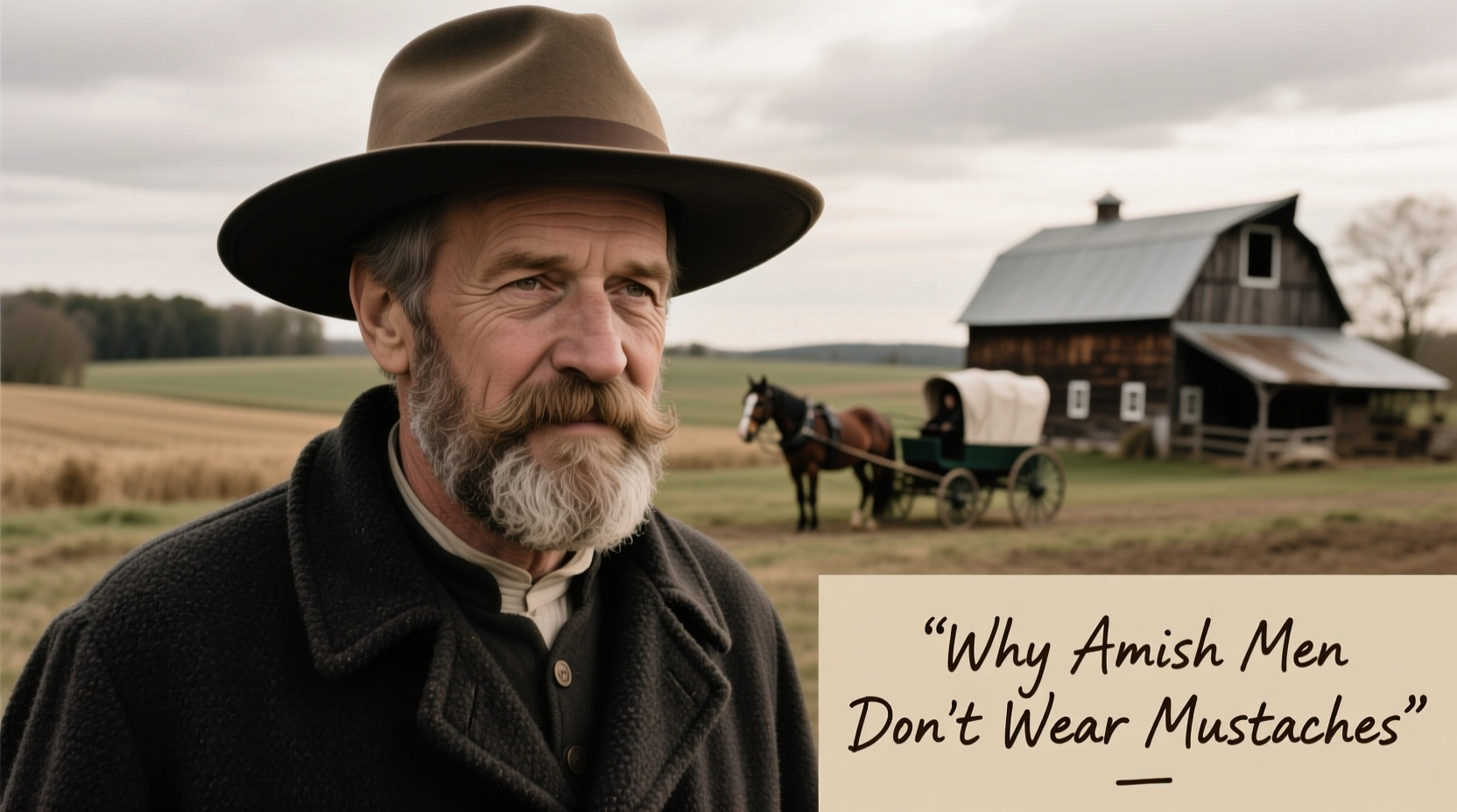 why dont amish men have mustaches the beard tradition explained
