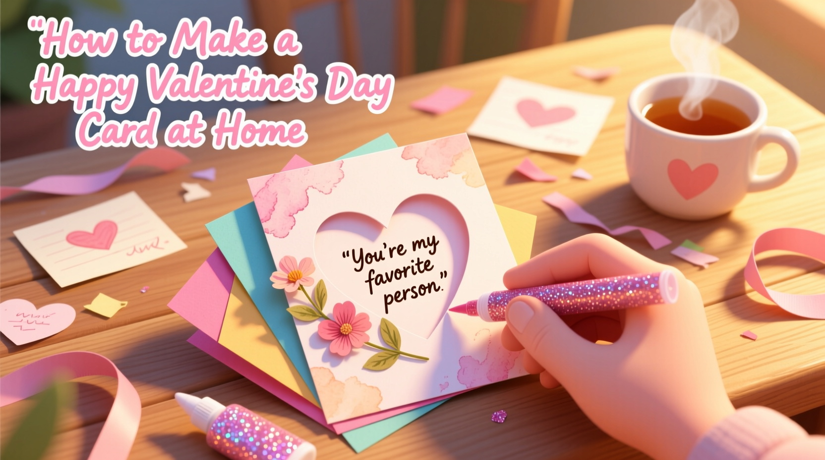 how to make a happy valentines day card