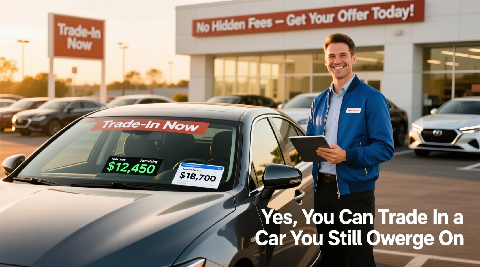 can you trade in a car you owe on
