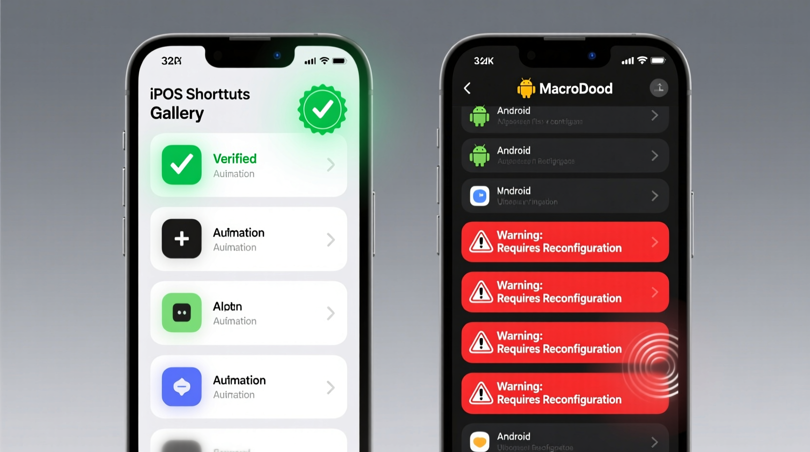Banner Android Vs Ios Notification Apple Shortcuts vs Android Macro Builder: Which Survives OS Updates?