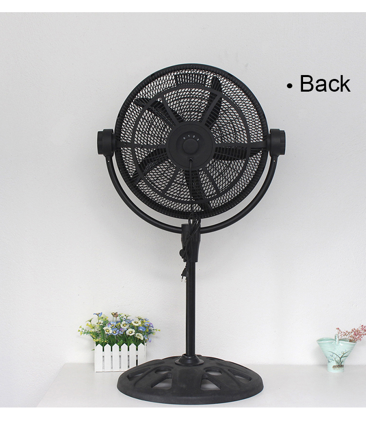 Multi-Angle 360 Degree Rotation Industrial Plastic Floor Fan 20 Inch Turbo Fan
