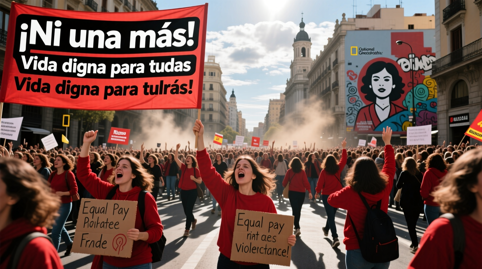 womens day strike in spain
