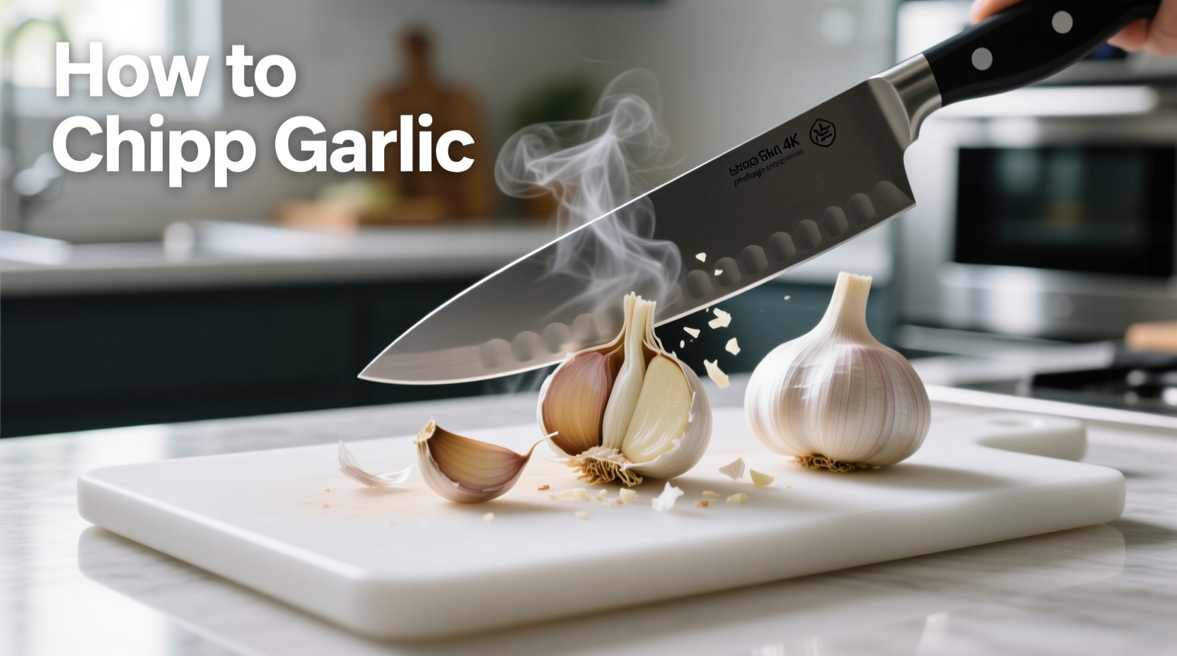 how do i chop garlic