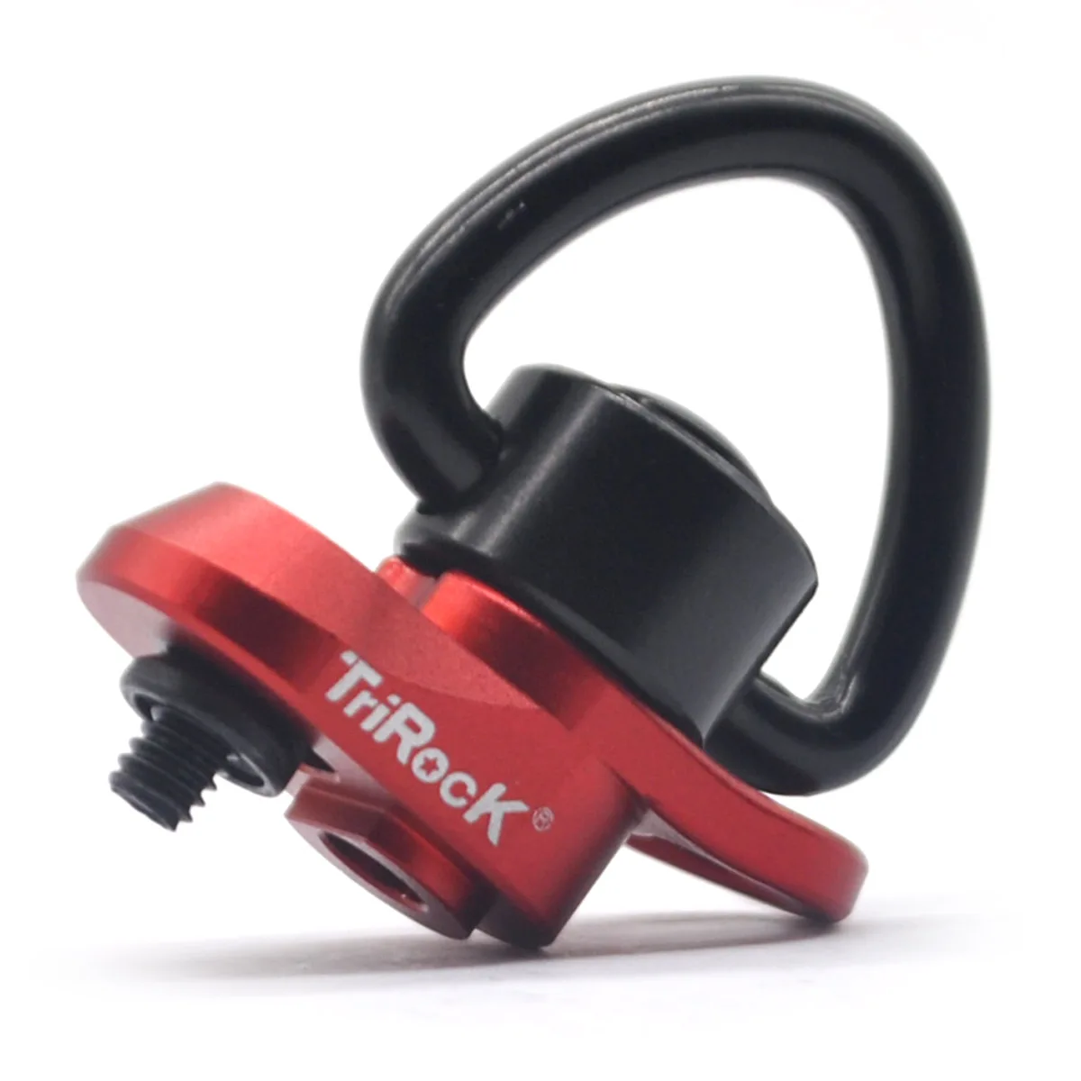 Trirock optional Keymod/M-LOK Heart-Shape Push Button QD sling swivel w/ Red/FDE/Black Base Mount Clever Hole for Snap Clip Hook